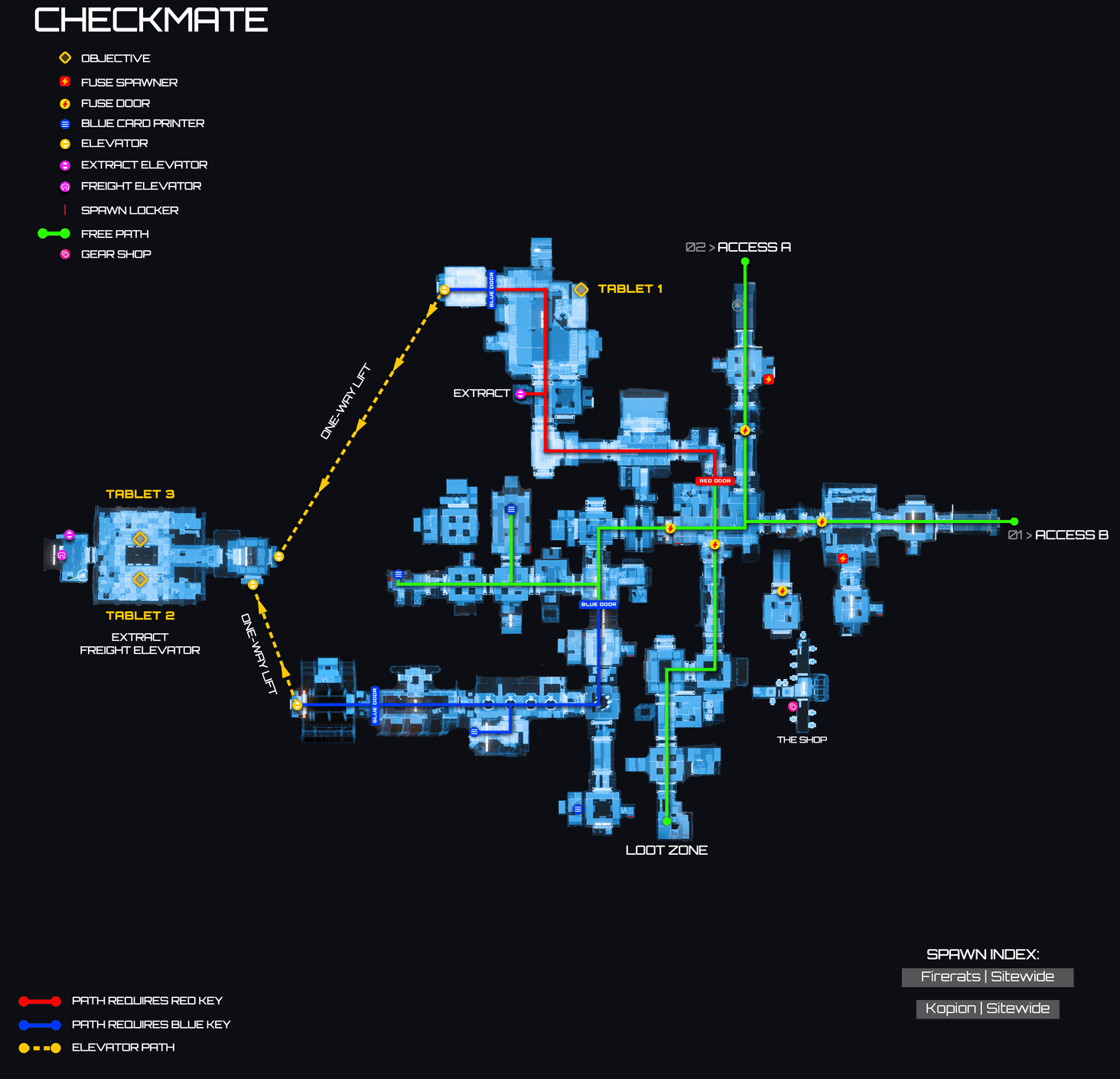 Checkmate contested zone map